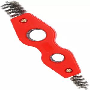 SWZHAI 4-in-1 구리 파이프 클리너 튜브 브레이징 배관 납땜을 위한 청소 브러시 내부 및 외부 스레드