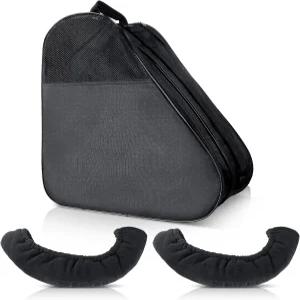 클라이시 3Pc 롤러 스케이트 가방 및 스 블레이드 커버 세트 조절 가능한 어깨 스트랩은 쿼드 인라인