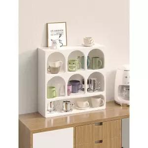 미니 찬장 진열장 원목 유리 컵 그릇장식장 찻장 A