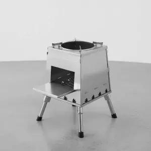 접이식 캠핑 화목난로 35x47cm 불멍 장작 스토브 야외 난방기