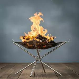 304 스테인리스 메쉬 화로대 41cm 휴대용 접이식 불멍 캠핑용품