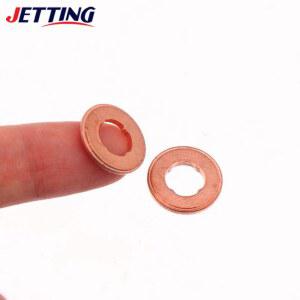 10Pcs 1 5/2 0mm 커먼 레일 인젝터 노즐 디젤 씰링 용 구리 패드 가스켓 펌프 수리 도구 부품