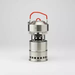 아웃도어 휴대용 캠핑 주전자 1L 미니 화로대 세트 구성