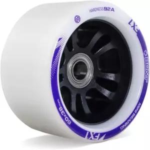 688개의 미니 베어링이 장착된 본트 FX1 롤러 스케이트 휠 - 더비 및 실내 스피드 쿼드 스케이팅 8팩