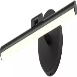 파소아 유선 조정 가능한 조명 매트 블랙 모던 LED 그림 15.7인치 롱 스윙 암 메탈 아트 따뜻한 흰색 3000K