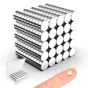 공예용 자석 카탈레다스 250팩 5x2mm 소형 원형 마그네틱 희토류 네오디뮴 냉장고 가정용 주방 사무실 학교