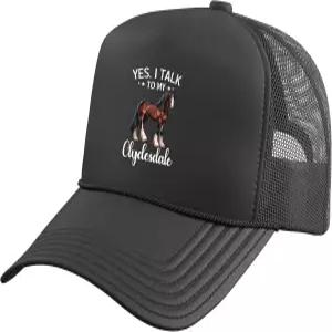 클라이드데일 러버 승마 말 장난감 걸 트럭 운전사 모자 메쉬 뒷면 조절 가능