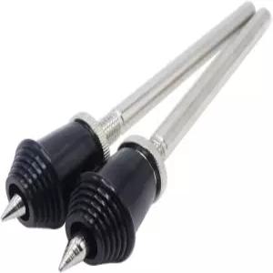 캐시비트 2PCS 빈티지 스타일 스트레이트 베이스 드럼 스퍼스 레그 메탈 킥 바닥 톰 마운트 퍼커션 세트