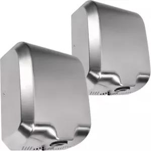 괴틀랜드 스테인리스 스틸 상업용 핸드 드라이어 1800w 자동 고속 헤비 듀티 둔탁 연마 팩 2개