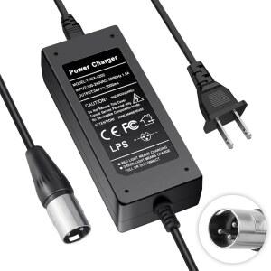 고고 엘리트 트래블러 플러스 HD US, 프라이드 모빌리티 스쿠터, 이지프 마운틴 트레일즈, 재즈 파워 체어, 4륜 모빌리티용 24V 2A 3핀 XLR 전기 스쿠터 배터리 충전기