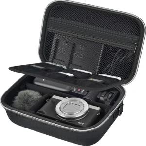 캐논 G7X Mark III/II SX740 소니 ZV-1 콘텐츠 제작자용 디지털 카메라 케이스 케이블용 여분의 포켓이