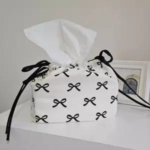 리본 사각 티슈 케이스 티슈커버 각티슈 커버