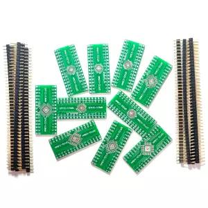 10pcs QFN32 QFP32 to DIP32 양면 어댑터 SMD PCB 프로토 보드 0.5mm/0.8mm 컨버터 소켓 Xgecu T48 T76