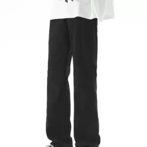 윈터솔져 남성용 블랙 캐주얼 빈티지 데님팬츠 청바지 긴바지 부츠컷 와이드핏 데일리룩 봄가을 KUK3