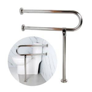 핸디캡 욕실 바 - 장애인 화장실 및 샤워를 위한 304 스테인리스 스틸 미끄럼 방지 핸드레일, 손잡이가 있는 배리어 프리 안전 난간