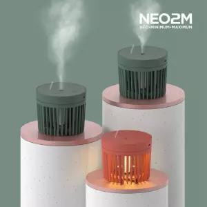 neo2m 미니 초음파 가습기 h1 간편세척 무드등 그린 휴대용가습기