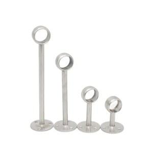 1PCS 스테인레스 스틸 옷장 브래킷을 파이프 레일은 좌석 튜브 막대 플랜지 지원 수건