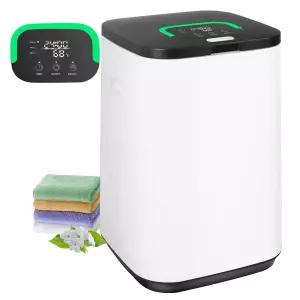 욕실용 수건 워머 23L 대형 LED 디스플레이가 있는 온열 버킷 3가지 난방 모드 20/40/60분 자동 차단