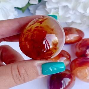 크리스털 카넬리언 레드 마노 에그 천연 지오드 스톤 크리스마스 하누카 발렌타인 데이 어버이날 홈 데코