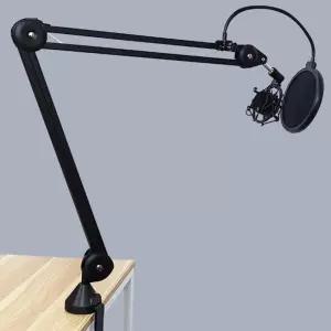 마이크스탠드 테이블 고정 마이크 거치대 검정 풀세트 방송용장비