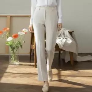 [옷자락]여자 스판 블렌드 고리통 세미와이드 슬랙스