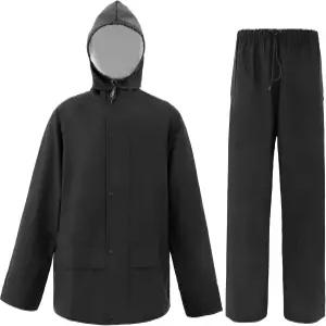 남녀용 VUVEA 레인 수트 낚시용 방수 헤비 듀티 레인기어 반사 재킷 야외 작업용 레인코트