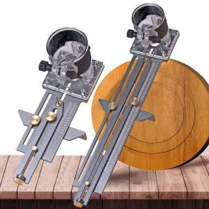 전기 핸드 트리머 용 원형 커팅 지그 우드 라우터 밀링 서클 슬롯 트리밍 머신 DIY 목공 도구