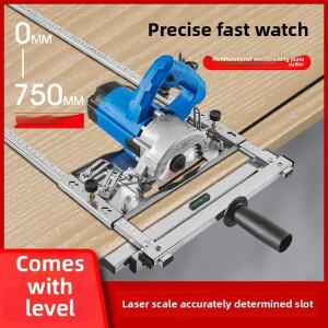 목공 보드 커터 전기 원형 톱 홀더 절단 가이드 레일 밀링 빠른 위치 지정 백킹