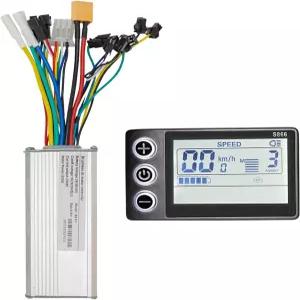 CSBST 24V 36V 48V 전기 자전거 컨트롤러 키트 500W 25A 브러시리스 모터 및 LCD 디스플레이 컨트롤 패널