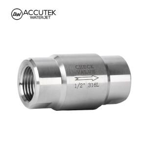 에이와이 304 316 스테인레스 스틸 체크 밸브 암나사 BSPP 단방향 비 반환 18 600psi