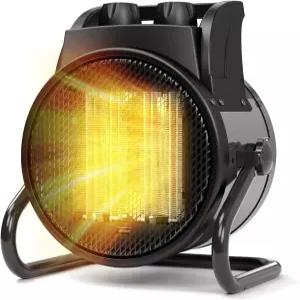 실내용 공간 히터 온도 조절기가 있는 1500W PTC 전기 각도 조절이 가능한 소형 휴대용 빠른 안전 열 과열