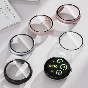Google Pixel Watch 3 용 강화 유리 + 케이스 2 1 41mm Accessorie 화면 보호기 PC 커버 프레임