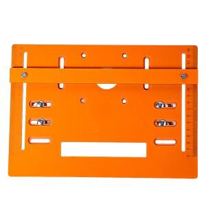 원형 톱 가이드 레일 하단 플레이트 조절식 절단기 휴대용 백킹 마운틴 목공 작업대 액세서리