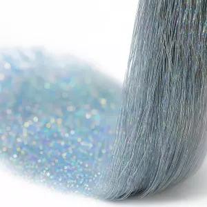 생일 결혼식 홀리데이 크리스마스 트리 장식 용품을 위한 CCINEE 5000 가닥 실버 고드름 틴셀 19.7인치