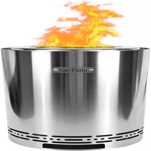 9.2인치 무연 불 구덩이 캠핑 야외 및 파티오를 위한 스토브 우드 펠릿 또는 장작 슬리버로 연료 공급