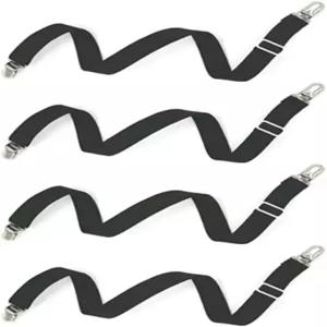 침대 시트 클립 소파 슬립 커버 홀더 단단히 고정하고 20인치에서 78인치 4피스 블랙