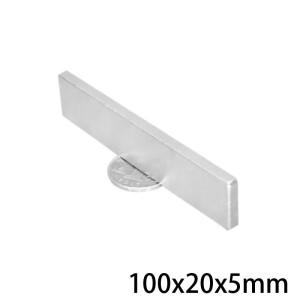 가정용 냉장고, 사무실용 100x20x5 스트립 블록 직사각형 자석 DIY100205mm