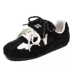 천진반 여성용 가을 빈티지 데일리룩 신발 단화 플랫 리얼 호피 무늬 트레킹화 키높이 보트화 워커 KUK3