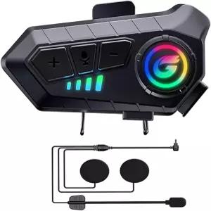 Zhongreat 모터사이클 헬멧 블루투스 스피커 Y10G 헤드셋 무선 5.3 1000mAh 하드 마이크 노이즈 캔슬링