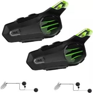 무선 더트 바이크 2 라이더를 위한 셉키스 모터사이클 블루투스 헤드셋 6M 인터콤 CVC 소음 제거 스테레오