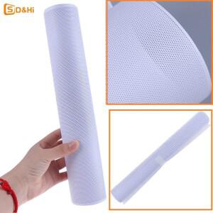 컴퓨터 메쉬 케이스 선풍기 쿨러 PVC 먼지 필터 방진 커버 섀시 그물 마그네틱 스트립, 화이트 블랙, 30x10