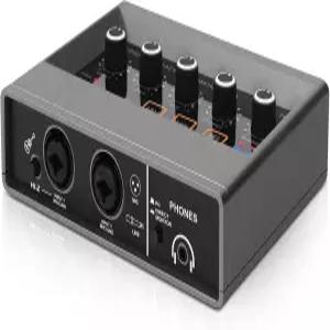 터치 모델 16비트/48kHz DSP 효과 음악 녹음 라이브 스트리밍 Q-16을 위한 48V 팬텀 파워 XLR 오디오