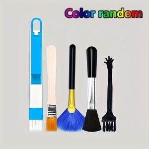 전자제품용 나일론 정전기 방지 청소 브러시 세트: 키보드 틈새, 마더보드, 팬 및 면도기 먼지 제거