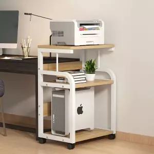 데스크탑 프린터 거치대 본체 프린터거치대 고정식 다층 이동식 선반 복합기 프린터랙 사무실