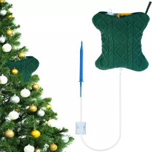 그린 크리스마스 양말 자동 홀리데이 트리 케어 및 급수 시스템 장치가 포함된 가방 1세트 느린 출시 유량