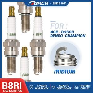 뜨거운 판매 오토바이 스파크 부품 이리듐 양초 CR8E Denso IU24 U24ESR-NB 용 TORCH B8RI