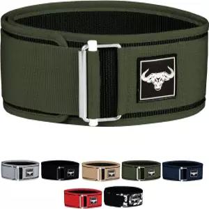 IBRO 퀵 잠금 프리미엄 웨이트 팅 벨트 - 파워팅 크로스 트레이닝 및 체육관 보디빌딩을 위한 등받이 지원