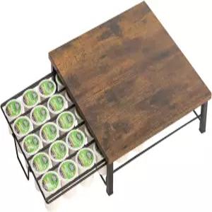 K컵 홀더 정리함 커피 포드 서랍 캡슐 보관함 단층 슬라이딩 대용량 30개 홈 오피스 카페 카운터