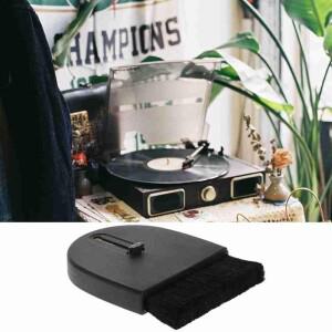 LP 축음기 플레이어용 비닐 레코드 청소 브러시 턴테이블 정전기 방지 클리너 먼지 제거 액세서리 1 개