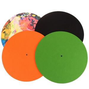 LP 비닐 레코드 오디오 교체용 펠트 턴테이블 플래터 매트 슬립 DIY 액세서리 애호가 두꺼운 1PC
